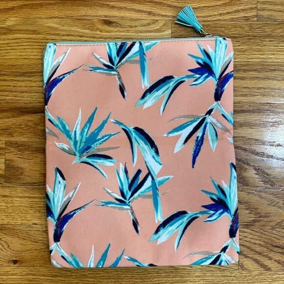 Rachel Pally Reversible Clutch Leather Trimmed Bag NWOT - Picture 4 of 6